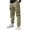 Khaki, variant on Linfrsh Boy's Cargo Sweatpants Open Bottom Fleece Hiking Jogger Cargo Sweatpants for Boy with Pockets, 2-3 Years
