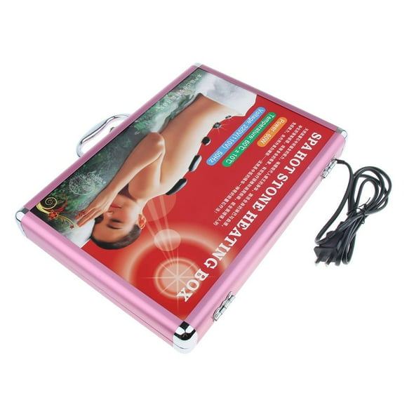 MERIGLARE Electric Hot Basalt Rock Heating Box Massage Warmer Case Device for Salon SPA