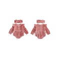 thumbnail image 2 of Cenuakty Baby Girl Christmas Outfit Long Sleeve Velvet Ruffle Romper and Headband, 2 of 9