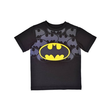 

DC Comics Toddler Boys Black Batman T-Shirt Team Bat Symbol Tee Shirt 2T