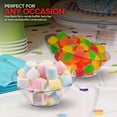 thumbnail image 6 of Multi-Pack Clear Plastic Serving Bowls (8 Pack) 4 x 6oz Small Disposable Candy Dishes, 4 x 20oz Medium Buffet Containers, Chips, Popcorn, Snacks, Salad Bar, Parties, Bridal Shower, Party Supplies, 6 of 7