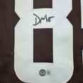 thumbnail image 2 of Framed Autographed/Signed David Njoku 35x39 Cleveland Football Brown Jersey Beckett BAS COA, 2 of 2