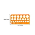 thumbnail image 2 of Maoww Ruler Portable Students Rulers Measuring Tool Template Geometric Circle Stencil Supply Professional Carpenter School Yellow/25.3*12.9cm, 2 of 7