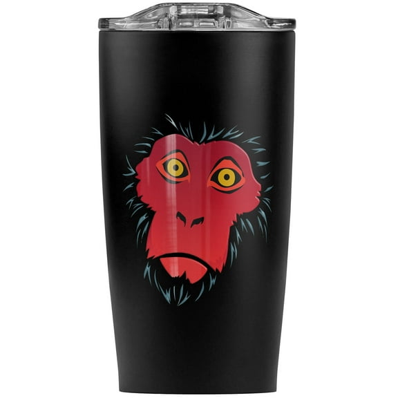 Snow Monkey Face Red Stainless Steel 20 oz Travel Tumbler, Vacuum Insulated & Double Wall with Leakproof Sliding Lid | Great for Coffee/Hot Drinks and Cold Beverages