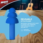 HEAROS Multi-Purpose Silicone Ear Plugs, Noise Cancelling Ear Plugs for Hearing Protection, 2 pairs