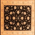 thumbnail image 1 of Ahgly Company Indoor Square Oriental Orange Industrial Area Rugs, 8' Square, 1 of 4