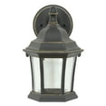 thumbnail image 5 of LuxenHome Black with Gold Metal Outdoor Wall Light, 5 of 8