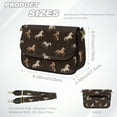 thumbnail image 7 of TSOVTHRID Horse Brown Print Crossbody Purses for Women Trendy Crossbody Bags Cell Phone Camera Leather Shoulder Handbags with Magnetic Buckle, 7 of 7