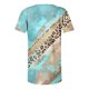 thumbnail image 5 of TaTaai Women's V-Neck Printed Top, Soft Cotton, Relaxed Fit Short Sleeve, Button Accent Ruching, Pullover Style, Casual Daily Wear Spring Summer Multi-Color Options Gift, 5 of 5