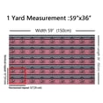thumbnail image 2 of Ocean Anchor Decorative Fabric Sea Nautical Fabric By The Yard,Geometric Lines Indoor Outdoor Fabric Black Red Material By The Yard Classic Stripes Waterproof Fabric,10 Yard, 2 of 5