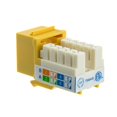 thumbnail image 4 of CableWholesale.com CAT6 Keystone Insert Jack - Modular insert - CAT 6 - RJ-45 - yellow, 4 of 4