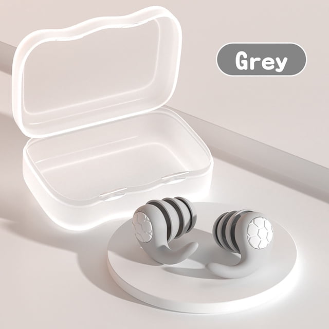 Tapones para los oídos con reducción de ruido de gel de sílice, filtro de ruido, ideales para dormir, nadar y resistir el agua. Tapones silenciosos de tres capas con reducción de ruido.