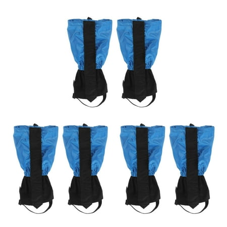 WORGEOUS 3 Pairs Hiking Gaiters Snow Gaiters Waterproof Gaiters Sleeve Hiking Gear Snake Leggings Leg Protectors Adjustable Waterproof Leg Gaiters
