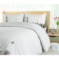 thumbnail image 5 of Ambesonne Urban Duvet Cover Sets, Cityscape of New York, 2-King, White and Grey, 5 of 7