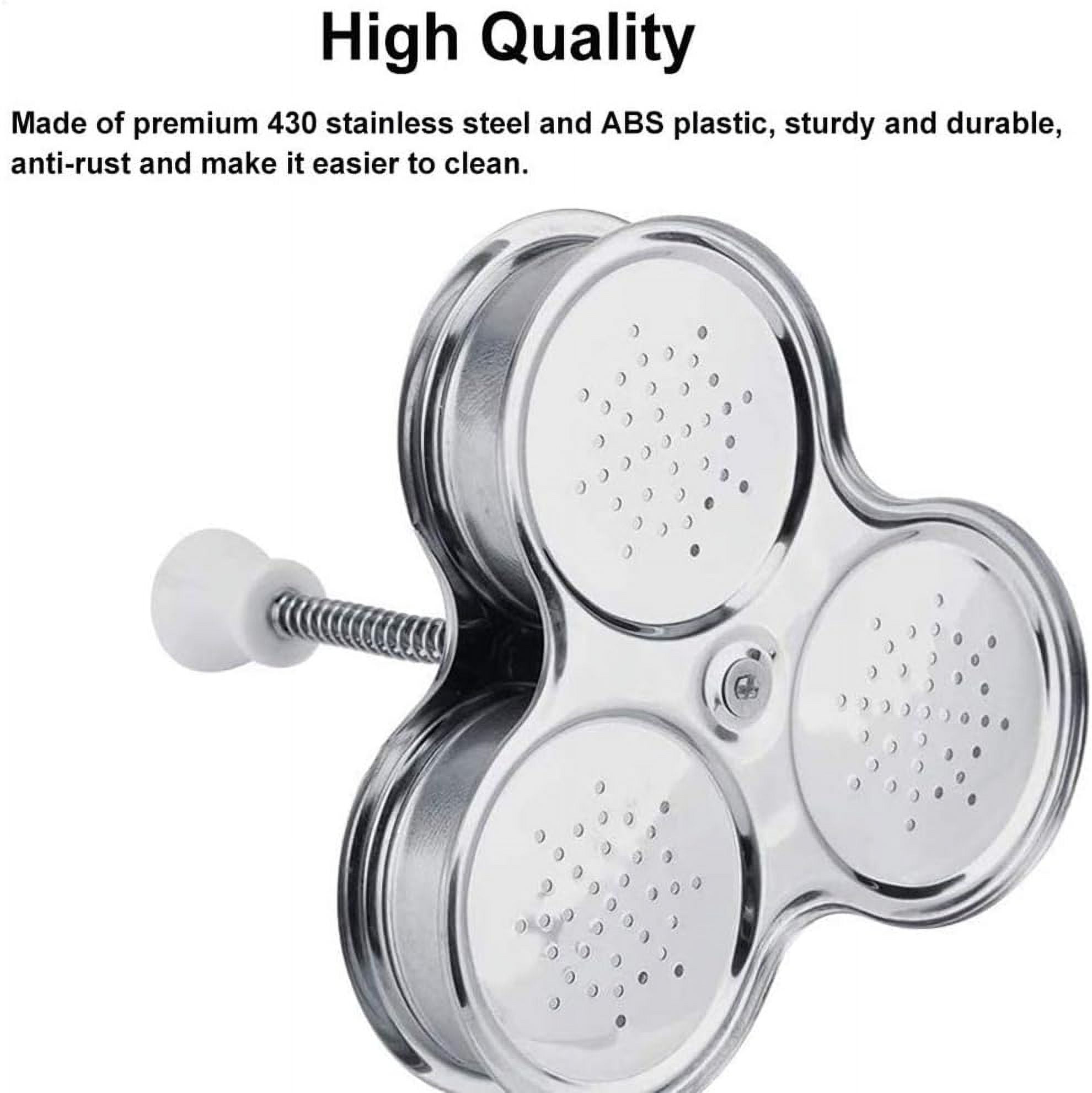 ABPETE Egg Poachers with 3 Stainless Steel Grids, Non Stick Pocket Egg Cups for Quick, Easy, and Nutritious Breakfast