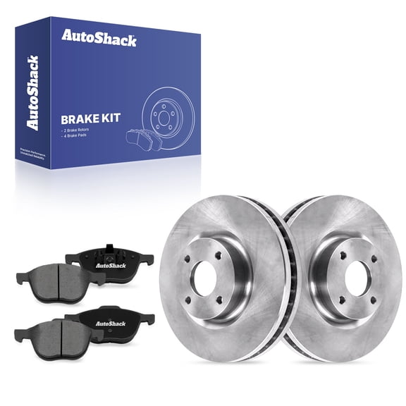 AutoShack Front Brake Rotors & Premium Pads for Ford, Focus 2005-2007, FWD L4 2.0L 2.3L - 10.94" (278 mm), 4-Lug