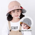 thumbnail image 4 of Sombrero de copa vacío para niños de verano, circunferencia de la cabeza ajustable de 50 a 54 cm, lindo sombrero para el sol de ala grande con forma de fruta., 4 of 5