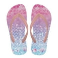 thumbnail image 2 of POLERO Boy's Slide Sandals and Thongs for Beach and Boats - Kids Flip Flops with Pink Mermaid Seashells Print Size 3, 2 of 7