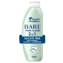 Head and Shoulders Bare Pure Clean 2in1 Dandruff Shampoo and Conditioner, 13.5 FL OZ