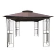 thumbnail image 6 of Hassch 10x10FT Outdoor Patio Gazebo Canopy Tent With Detachable Mosquito Net Suitable for Lawn, Garden, Backyard and Deck, Brown Top, 6 of 10