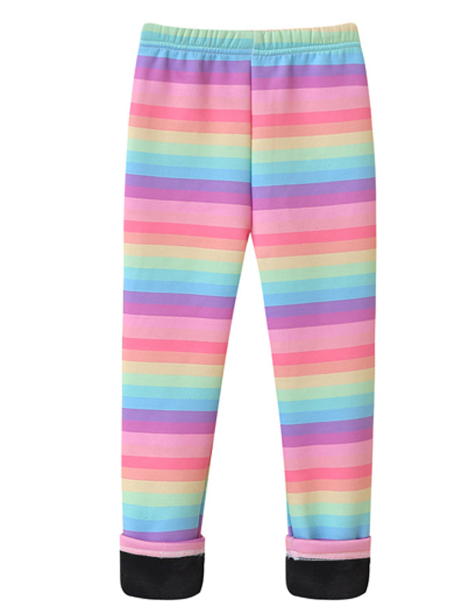 LAPAKIDS Toddler Girl Leggings for Winter Little Girl Warm Fleece Pants