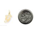 thumbnail image 2 of 14K Yellow Gold Small Fancy Script Initial G Charm, 2 of 5