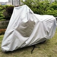 thumbnail image 5 of Worgeous  Waterproof Car Cover Motorcycle Sun Shade Outdoor Bike Silver, 5 of 8
