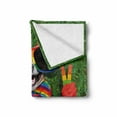 thumbnail image 2 of Pride Soft Flannel Fleece Throw Blanket, Funny Face Gay Dog Lying on Grass Peace Signs and Giant Sunglasses Humor Print, Cozy Plush for Indoor and Outdoor Use, 50" x 70", Multicolor, by Ambesonne, 2 of 6