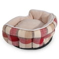 thumbnail image 7 of Lucky Monet Pet Bed Soft Warm Pet Cuddler Reversible Cushion for Dog Cat 23.6x23.6x8.7", 7 of 7