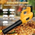 thumbnail image 2 of Soplador de Hojas Inalámbrico Dewalt 20V Max Batería 500CFM/150MPH, 2 of 9