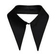 thumbnail image 1 of Decoración de accesorios de ropa de cuello falso desmontable para trajes de uniformes Negro, 1 of 8