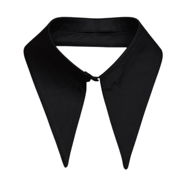 Decoración de accesorios de ropa de cuello falso desmontable para trajes de uniformes Negro