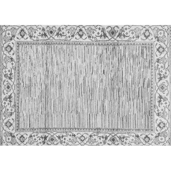 Ahgly Company Indoor Rectangle Abstract Gray Modern Area Rugs, 7' x 9'