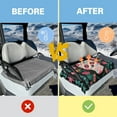 thumbnail image 4 of HUIACONG Sugar Skull Golf Cart Seat Covers Non-Slip Easy to Clean Two-Person Golf Cart Seat Covers Comfortable All-Season Protection Golfs Cart Seats Protector for EZGO Yamaha Club Cars, 4 of 7