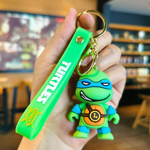 LLavero de Tortugas Ninja Mutantes adolescentes de Anime para niño, colgante de mochila escolar, llavero de coche genial, accesorios de bolsa, regalos para niños y adultos