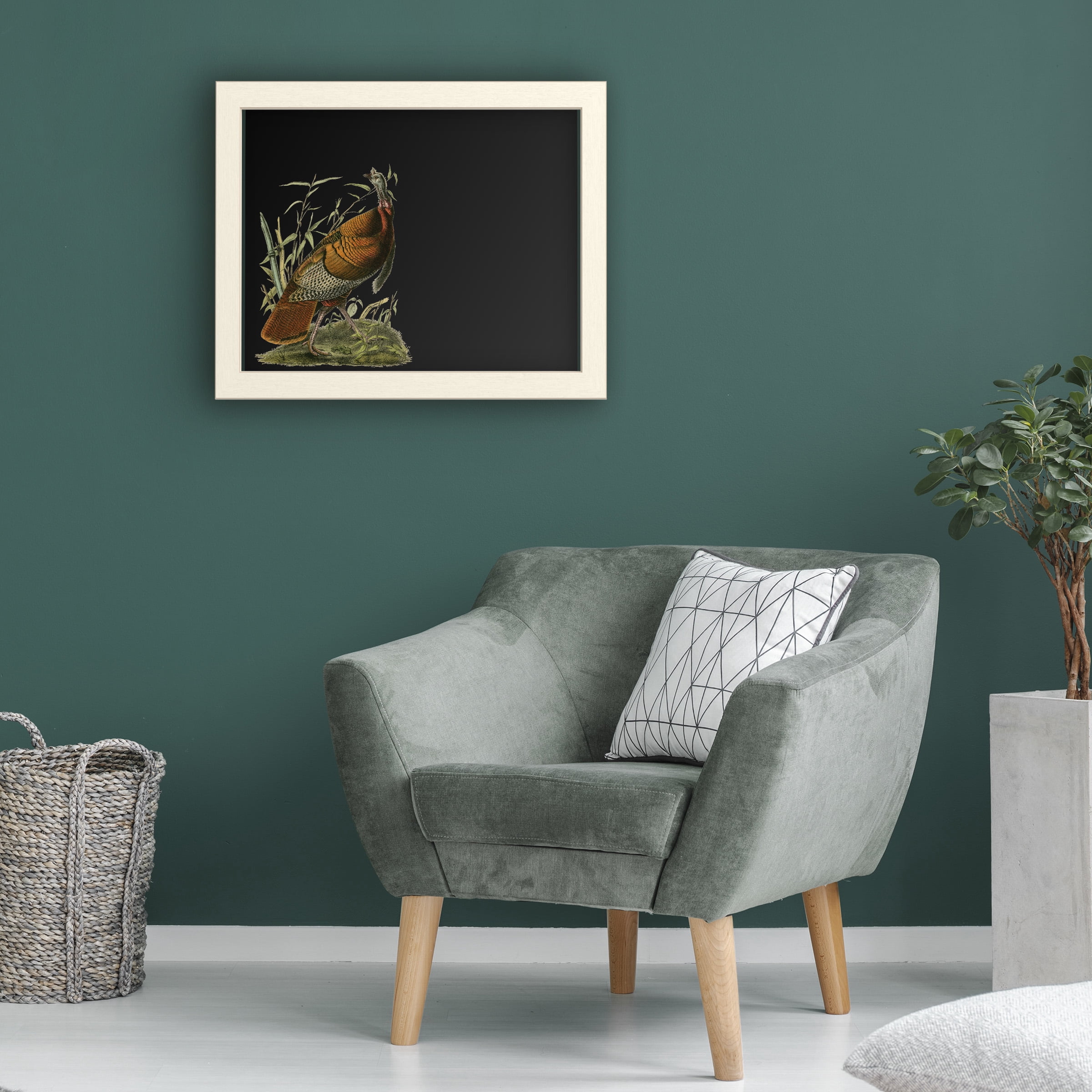 Trademark Fine Art 'Audubon Wild Turkey' Chalkboard by John James Audubon