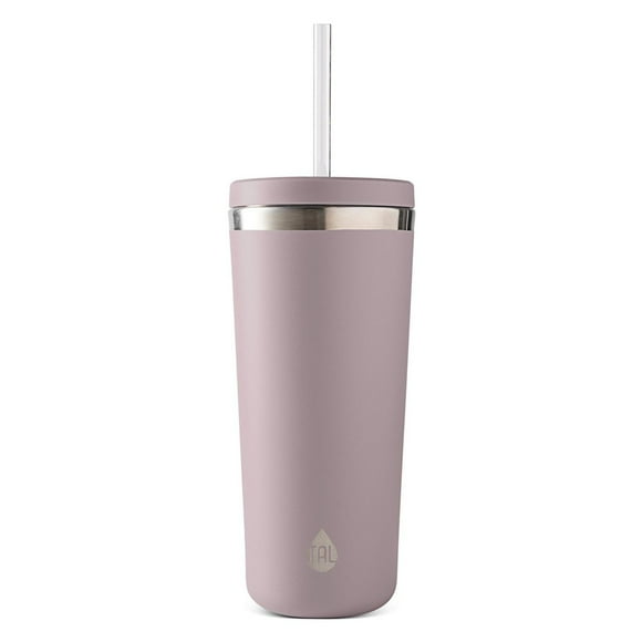 TAL Stainless Steel Ranger Tumbler with Straw 24oz, Mauve, water bottle