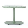 thumbnail image 3 of Monica Bistro Set with Table and 2 Chairs, Green Metal Patio Furniture Set for Garden Balcony Porch Deck, Outdoor Dining Seating Set of 3, 3 of 9