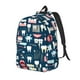 thumbnail image 1 of Disketp Dental Mochila de Lona Estampada, Mochila Escolar de Viaje Ligera para Estudiantes y Portátil-Small, 1 of 5