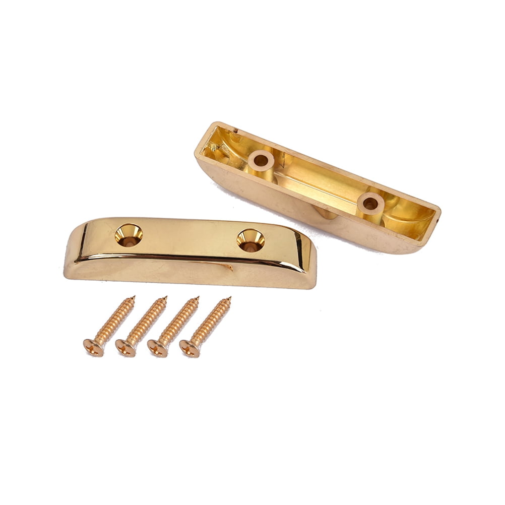 Thumb Rest Tug Cushion For Bass Guitar Finger Rest with Mounting Screws for Bass Guitar (Golden