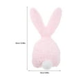 thumbnail image 2 of Minkissy 1Set Plush Rabbit Doll Pink Bunny Shape Stuffed Toy For Children Home Decoration 11.8x5.9x3.1in, 2 of 8