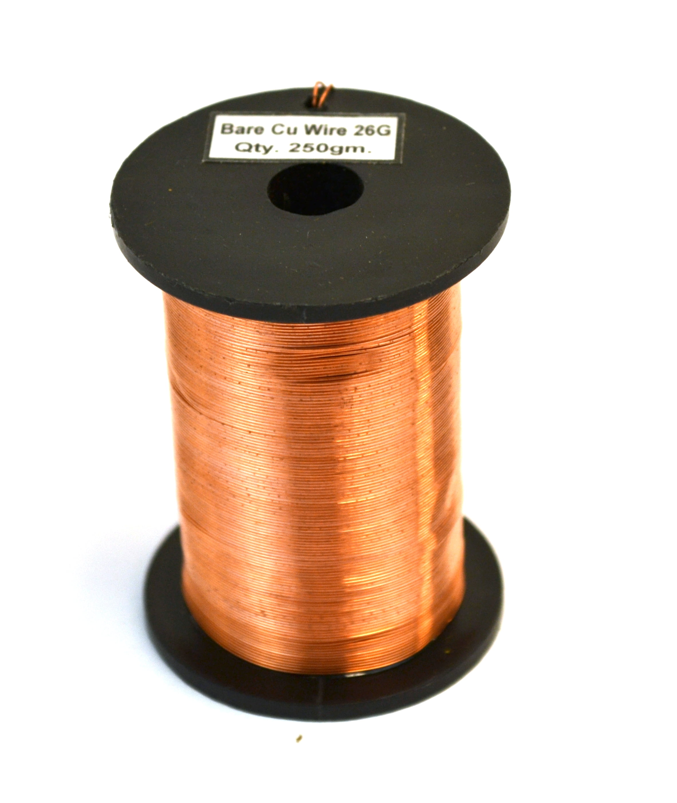 Eisco Labs Copper Wire, Bare, 550ft Reel, 26 SWG (24/25 AWG) 0.018