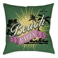 thumbnail image 5 of Surya LTCH-BBS-2222 Litchfield 22" Wide Square Novelty "Beach Babes" Polyester Outdoor, 5 of 7