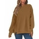 thumbnail image 5 of Camisas para mujer,Chaqueta polar para mujer, jersey informal de cuello redondo, blusa cálida de manga larga, poliéster, tops de invierno para el hogar, sopatenor, 5 of 9