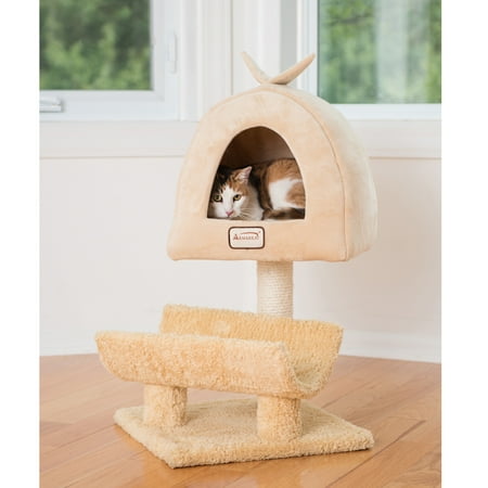 UPC: 0815481012097 | Armarkat real wood Cat Tree  Model X3007  Goldenrod