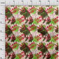 thumbnail image 3 of oneOone Rayon Green Fabric Writing Abstract Texture With Text Craft Projects Decor Fabric Printed By The Yard 56 Inch Wide, 3 of 4
