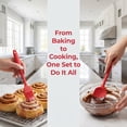 thumbnail image 3 of Unique Bargains 6Pcs Heat-Resistant Dishwasher Safe Kitchen Utensils Red, 3 of 5
