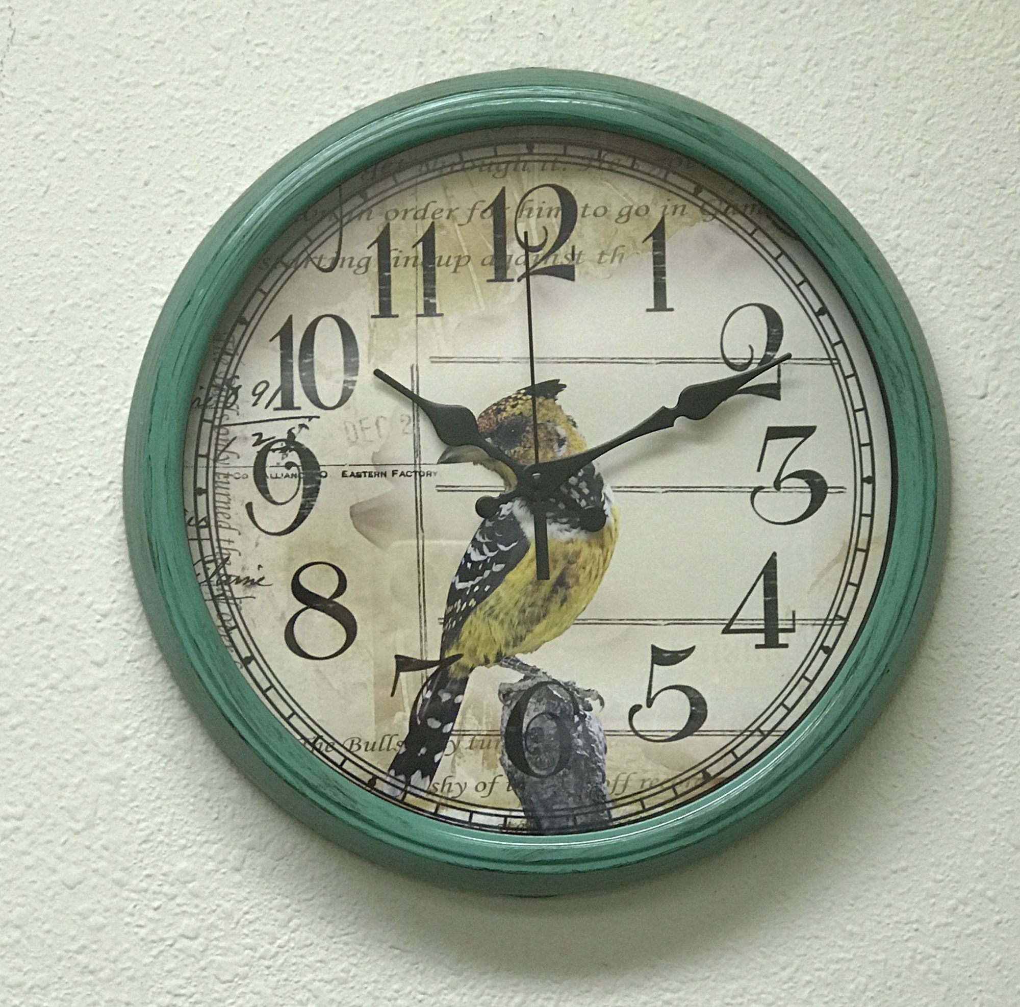 Creative Motion Industries 14 in. Yellow Bird Clock