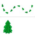 thumbnail image 3 of 50pcs 2.5m Paper Garland Christmas Tree String Banners Party Bunting Hanging Decor for Christmas Party Home Decor, 3 of 5