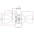 thumbnail image 4 of Satin Nickel Passage Door Knob, Hall and Closet, 6-Way Universal Fit, 4 of 13